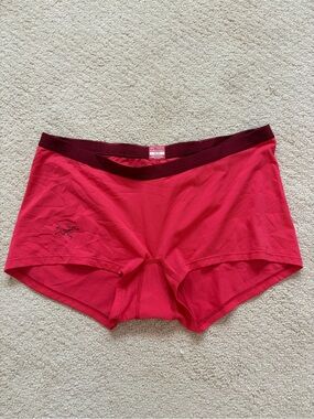 Arc'teryx Women's Pink Boxer Briefs with Burgundy Waistband